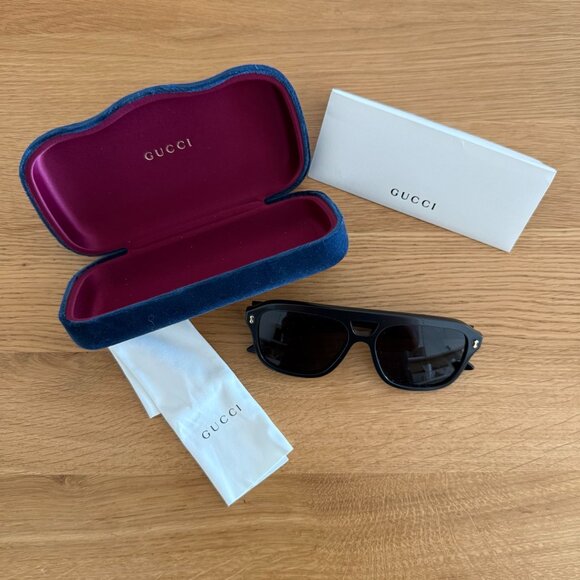 NWT Gucci Aviator Sunglasses - GG1263S 001 UNISEX - Picture 7 of 14